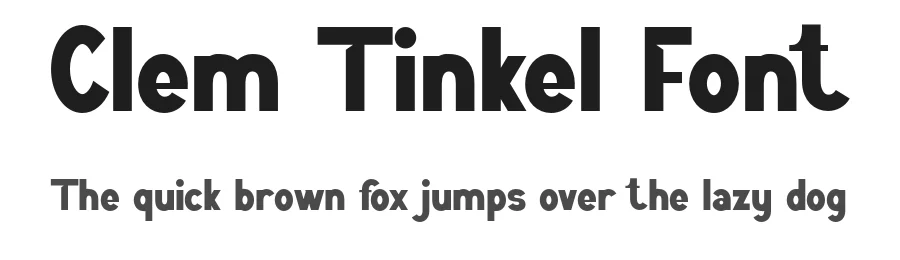 Clem Tinkel Font by Imoodev — Display Font