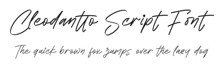 Cleodantto Script Font by glorytype — Script Handwritten Font