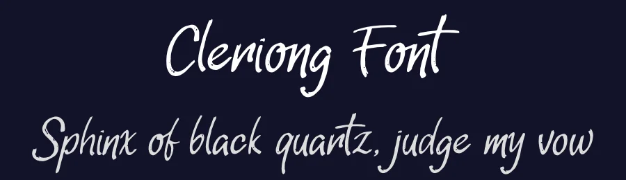 Cleriong Font by Denustudios — Script Handwritten Font — thumbnail 2