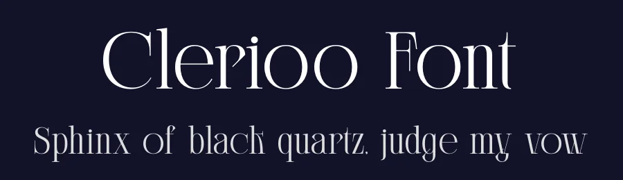 Clerioo Font by mooneseye666 — Display Font — thumbnail 2