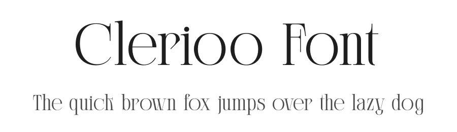 Clerioo Font by mooneseye666 — Display Font