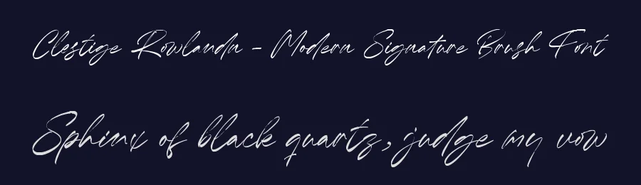 Clestige Rowlandn – Modern Signature Brush Font by letterenastudios — Script Handwritten Font — thumbnail 2