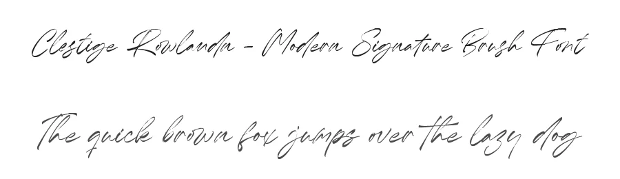 Clestige Rowlandn – Modern Signature Brush Font by letterenastudios — Script Handwritten Font