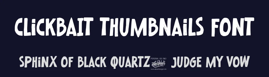 ClickbaIt Thumbnails Font by Almarkhatype — Display Font — thumbnail 2
