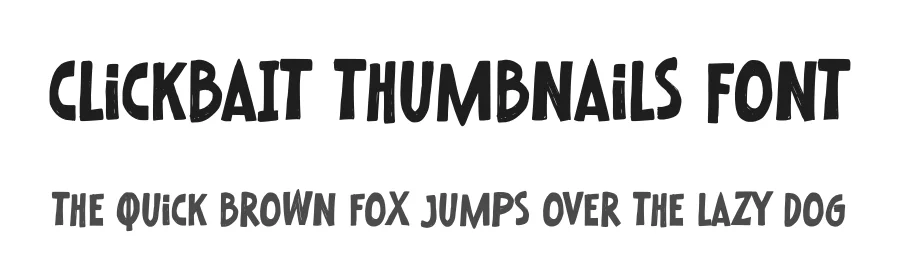 ClickbaIt Thumbnails Font by Almarkhatype — Display Font