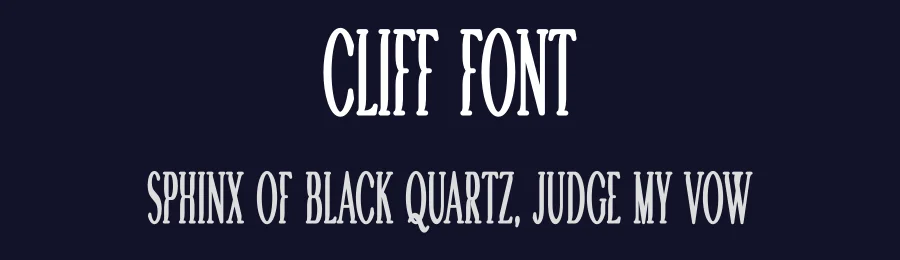 Cliff Font by vpcreativeshop — Display Font — thumbnail 2