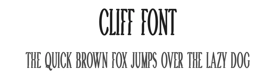 Cliff Font by vpcreativeshop — Display Font