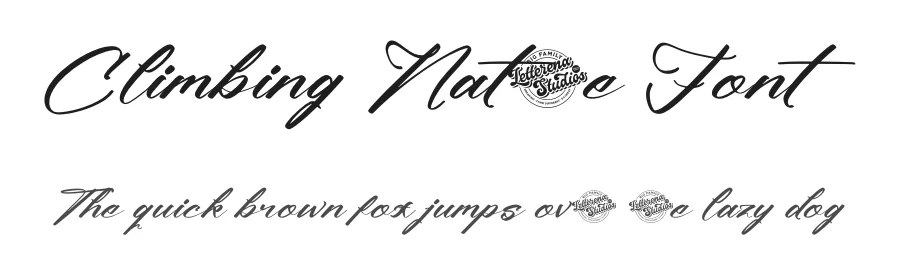 Climbing Nature Font by letterenastudios — Script Handwritten Font