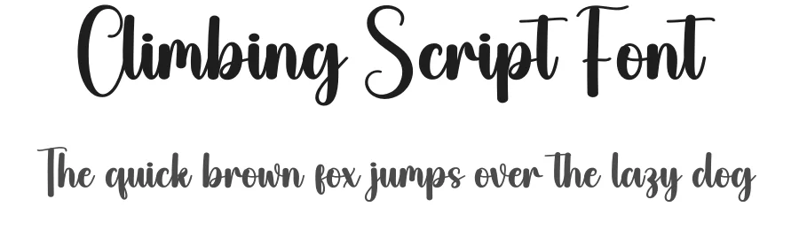 Climbing Script Font by andikastudio — Script Handwritten Font