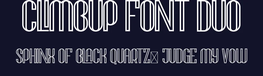 CLIMBUP Font Duo by nihstudio — Display Font — thumbnail 2