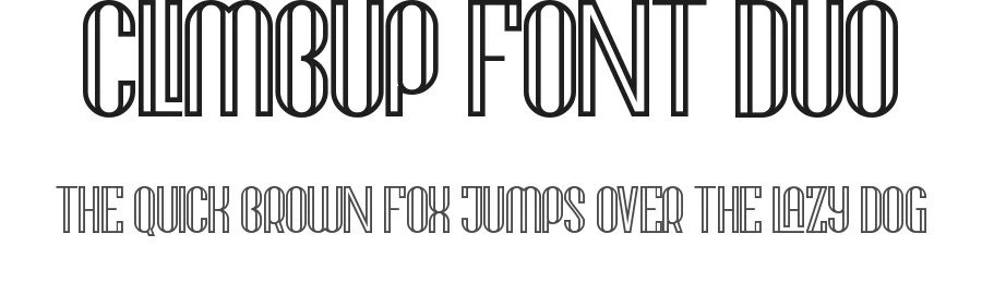 CLIMBUP Font Duo by nihstudio — Display Font