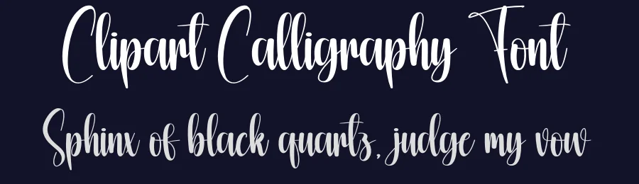 Clipart Calligraphy Font by creativeletter — Script Handwritten Font — thumbnail 2