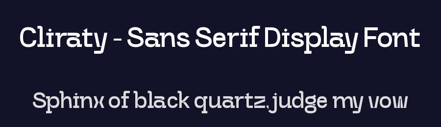 Cliraty – Sans Serif Display Font by timelesstype.co — Display Font — thumbnail 2