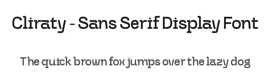 Cliraty – Sans Serif Display Font by timelesstype.co — Display Font