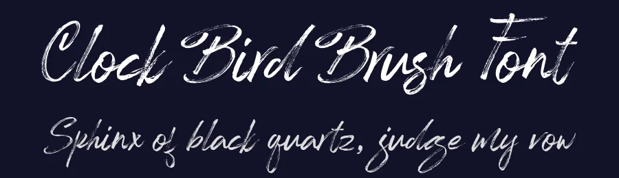 Clock Bird Brush Font by stripesstudio — Script Handwritten Font — thumbnail 2