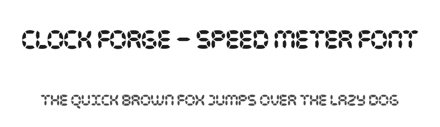 Clock Forge – Speed Meter Font by Casloop Studio — Display Font