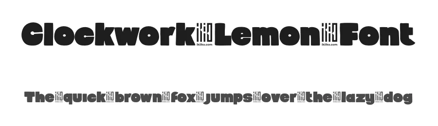 Clockwork Lemon Font by ikiiko type — Display Font