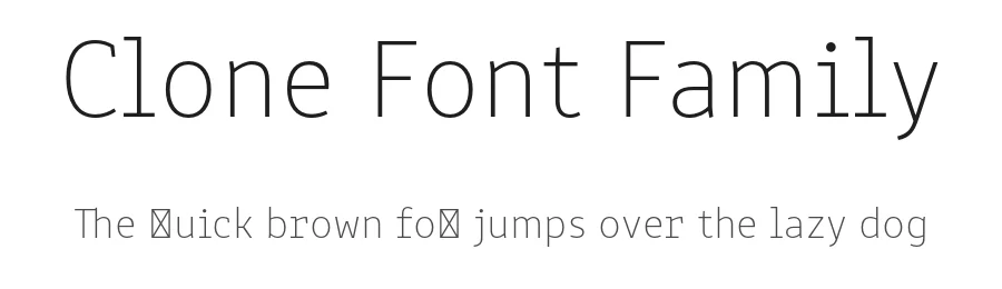 Clone Font Family by Rosetta Type Foundry — Sans Serif Font