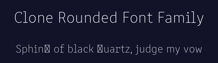 Clone Rounded Font Family by Rosetta Type Foundry — Display Font — thumbnail 2