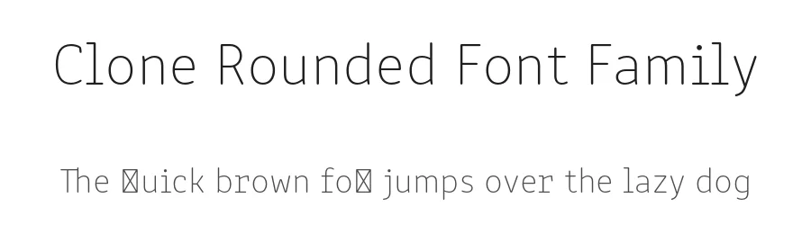 Clone Rounded Font Family by Rosetta Type Foundry — Display Font