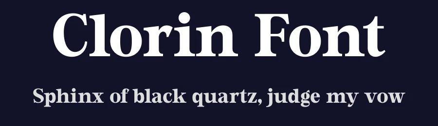 Clorin Font by Rantautype — Serif Font — thumbnail 2
