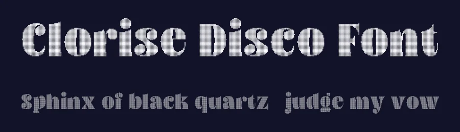 Clorise Disco Font by craftsupplyco — Display Font — thumbnail 2