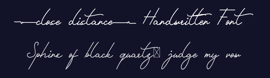 Close Distance Handwritten Font by edricstudio — Script Handwritten Font — thumbnail 2