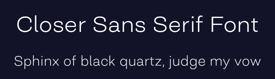 Closer Sans Serif Font by Mint Type — Sans Serif Font — thumbnail 2