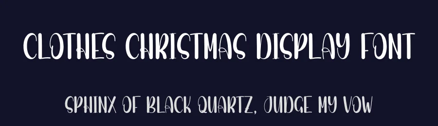 Clothes Christmas Display Font by andikastudio — Display Font — thumbnail 2