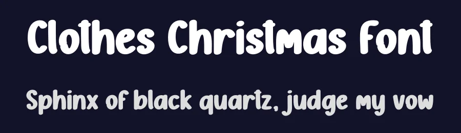 Clothes Christmas Font by creativeletter — Display Font — thumbnail 2