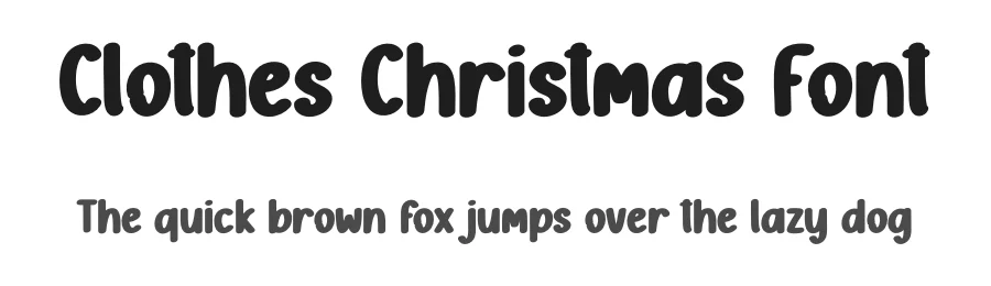 Clothes Christmas Font by creativeletter — Display Font