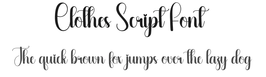 Clothes Script Font by creativeletter — Script Handwritten Font