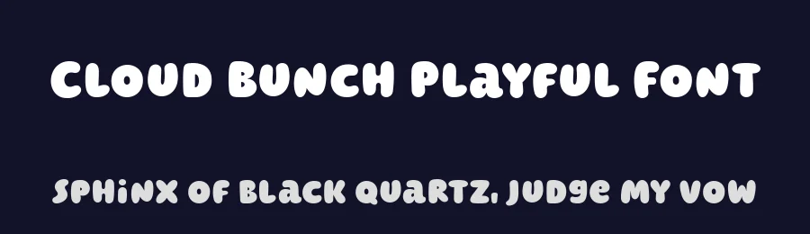 Cloud Bunch Playful Font by Four Lines Studio — Display Font — thumbnail 2