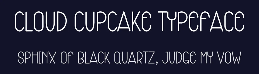 Cloud Cupcake Typeface by freshtypeink — Display Font — thumbnail 2