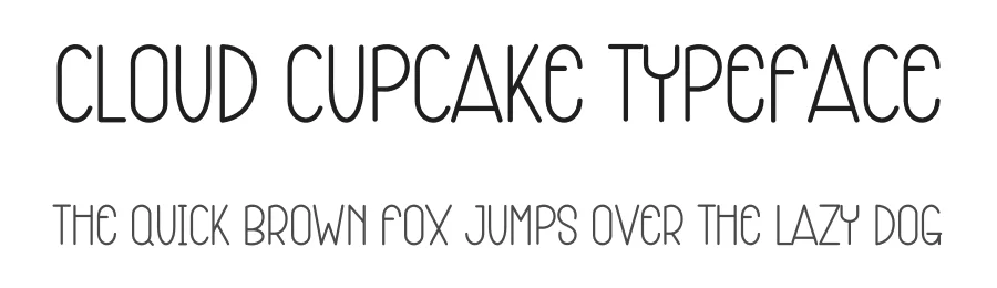 Cloud Cupcake Typeface by freshtypeink — Display Font