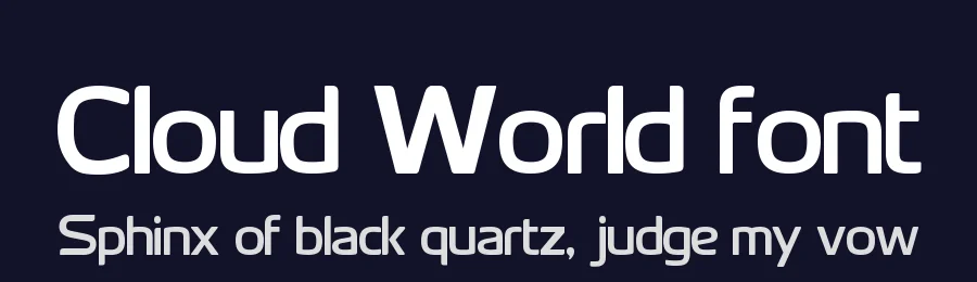Cloud World font by FontDeliveror — Sans Serif Font — thumbnail 2