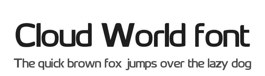 Cloud World font by FontDeliveror — Sans Serif Font