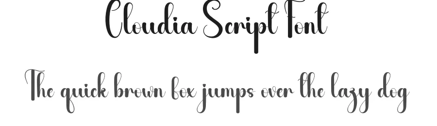 Cloudia Script Font by andikastudio — Script Handwritten Font
