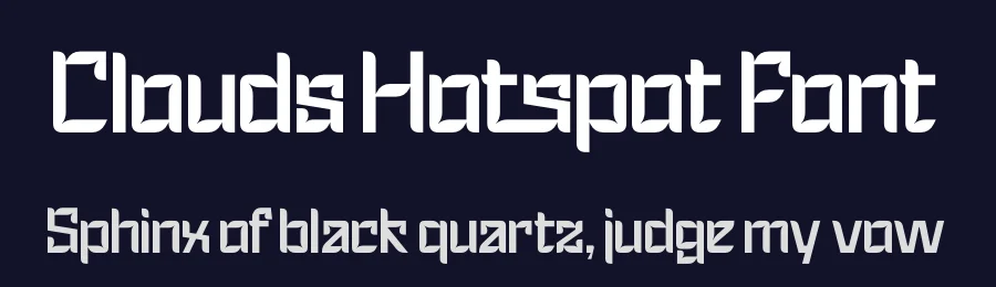 Clouds Hotspot Font by timelesstype.co — Display Font — thumbnail 2