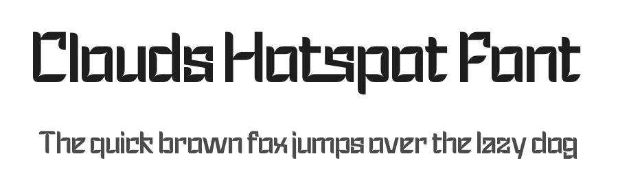 Clouds Hotspot Font by timelesstype.co — Display Font