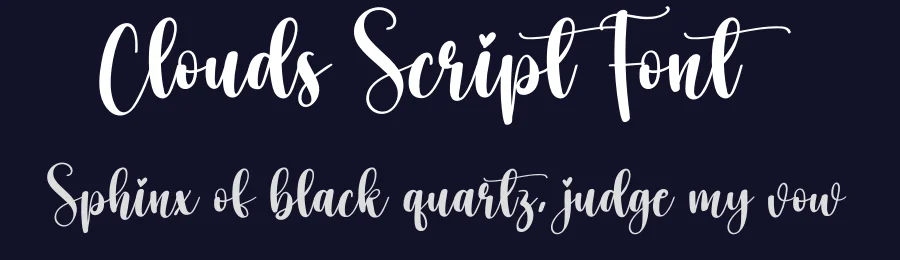 Clouds Script Font by creativeletter — Script Handwritten Font — thumbnail 2
