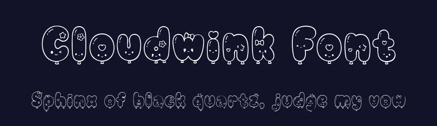 Cloudwink Font by letterhanna — Decorative Font — thumbnail 2