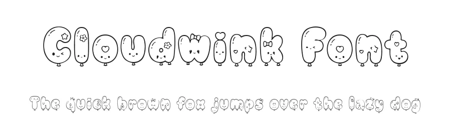 Cloudwink Font by letterhanna — Decorative Font