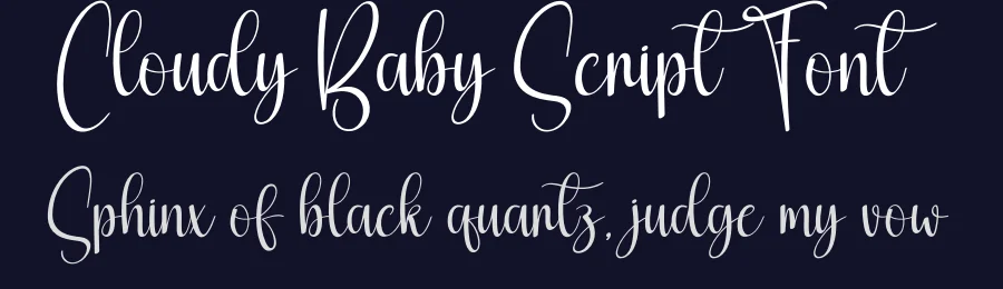 Cloudy Baby Script Font by creativeletter — Script Handwritten Font — thumbnail 2