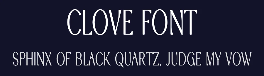 Clove Font by vpcreativeshop — Display Font — thumbnail 2