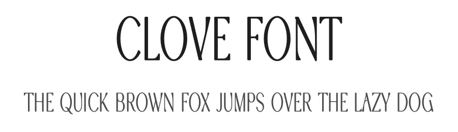 Clove Font by vpcreativeshop — Display Font