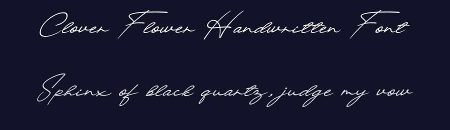 Clover Flower Handwritten Font by andikastudio — Script Handwritten Font — thumbnail 2