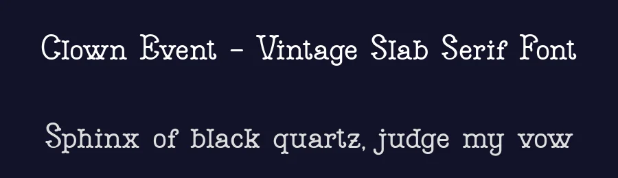 Clown Event – Vintage Slab Serif Font by bearydsgn — Decorative Font — thumbnail 2