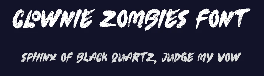 Clownie Zombies Font by Dhabee — Script Handwritten Font — thumbnail 2