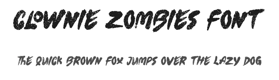 Clownie Zombies Font by Dhabee — Script Handwritten Font
